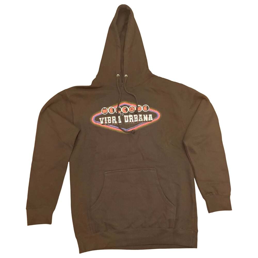 Vibra Urbana Music Festival Las Vegas Lineup Brown Hooded Sweatshirt  M
